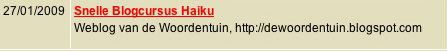 Haiku blog cursus